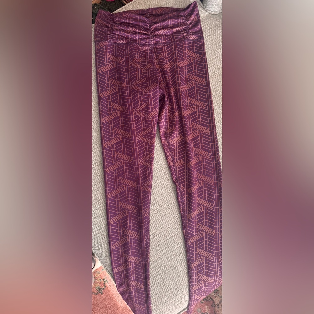 Leggings in sparkly purple pink